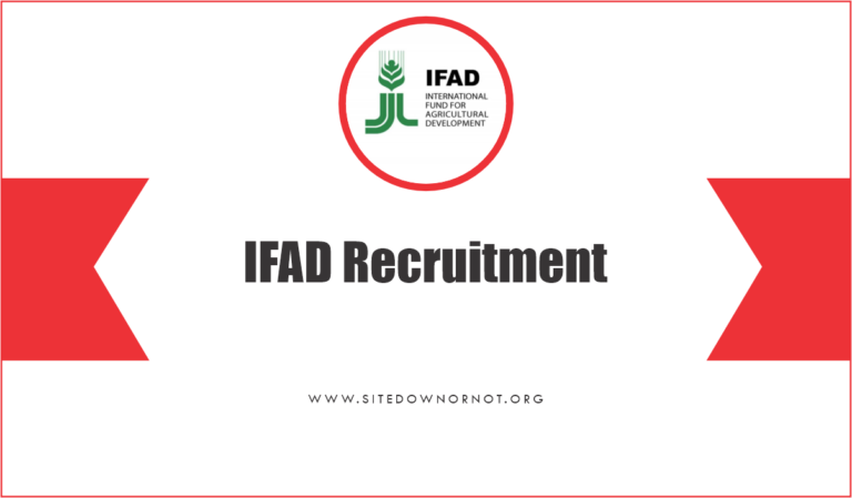 IFAD Recruitment 2025/2026 Job Application Form Portal