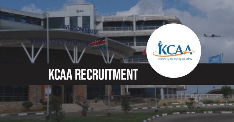 KCAA Recruitment 2025/2026 Job Application Form Portal