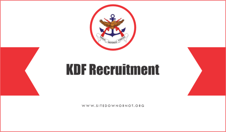 KDF Recruitment 2025/2026 Registration Form, Dates, Centers