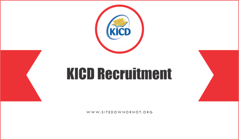 KICD Recruitment 2025/2026 Job Application Form Portal