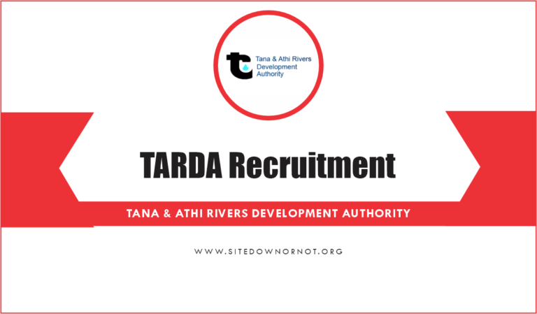 TARDA Recruitment 2025/2026 Application Form Portal